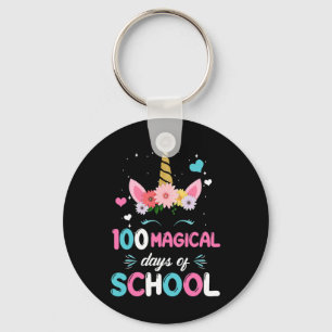 Porte-clés 100ème Jour De Maternelle Pour Les Filles 100 Magi