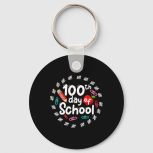 Porte-clés 100ème Jour D'École Pour Enseignants Enfants 100 J