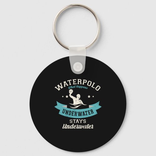 Porte-clés 109.Waterpolo What Happens Underwater Stays (Recto)