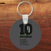 Porte-clés 10 Years Of Being Awesome 10th Birthday Girl Boy D (Recto)