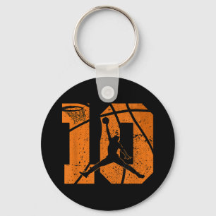 Porte-clés 10e anniversaire Basketball 10 ans Fête Anniversai