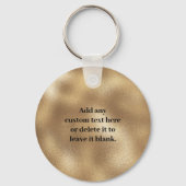 Porte-clés 10e anniversaire d'affaires commémoratif or (Verso)