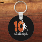 Porte-clés 10e anniversaire Double chiffres Dix Basket Pour G (Recto)