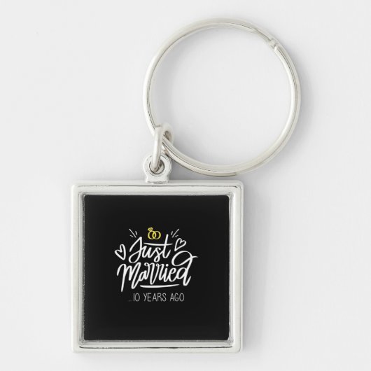 Porte-clés 10e anniversaire du Mariage (Devant)