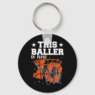 Porte-clés 10e anniversaire garçons de basket-ball