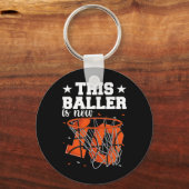 Porte-clés 10e anniversaire garçons de basket-ball (Recto)