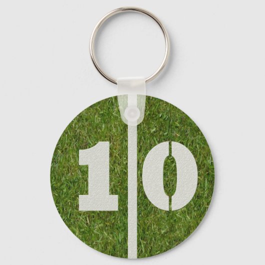 Porte-clés 10ème Cadeau d'anniversaire (Recto)