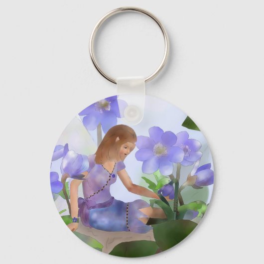 Porte-clés 11 avec fleur de foie (Recto)
