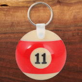 Porte-clés "11 Ball" pool ball design jewelry (Recto)