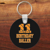 Porte-clés 11e anniversaire Byller Boy 11 ans Bysketbyll T (Recto)