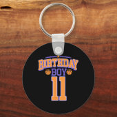 Porte-clés 11e anniversaire garçon Bysketbyll Lover 11 ans Bd (Recto)