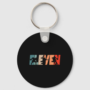 Porte-clés 11e anniversaire Retro Basketball 11 ans Boy Gi