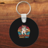 Porte-clés 11e Anniversaire T-Shirt stupéfiant depuis 2011 Un (Recto)