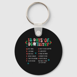 Porte-clés 12 Jour De Dentistesse Noël Dentiste Dentaire Hygi