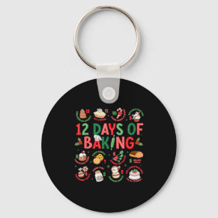 Porte-clés 12 Jours de Boulanger Noël Cuisinier Chef Boulange