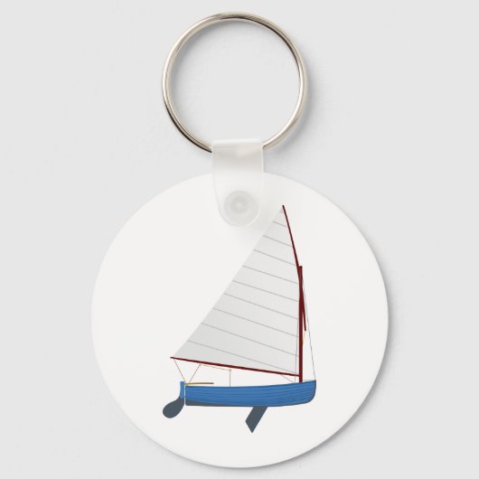 Porte-clés 12 Pied Voile Dinghy (Recto)