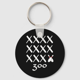 Porte-clés 12 Strikes Parfait Bowling Jeu T Chemise - 300 Bow