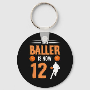 Porte-clés 12e anniversaire de basketball - Ce joueur est mai