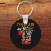 Porte-clés 12e anniversaire pour garçon Basketball 12 ans (Recto)