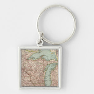 Porte-clés 13435 Mich, Wis, Minn, Ia, Mo, Ill, Ind, Ky