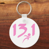 Porte-clés 13,1 demi-marathon rose (Recto)
