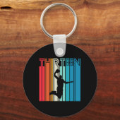 Porte-clés 13e Anniversaire Basketball Lover Don 13 Ans R (Recto)