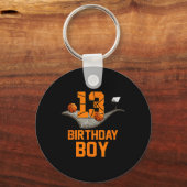 Porte-clés 13e anniversaire Bysketbyll Jersey 13 ans Garçon (Recto)