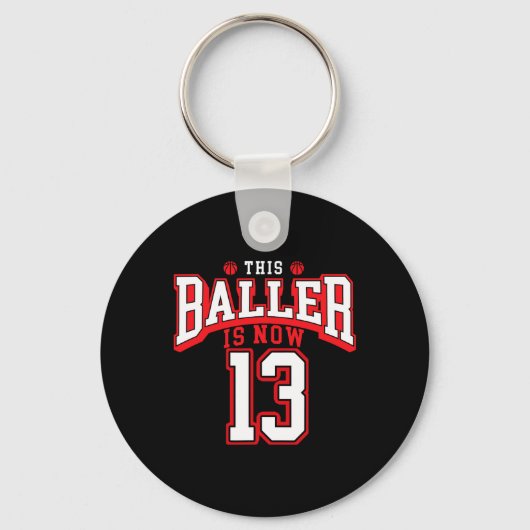 Porte-clés 13e anniversaire de basketball Lover 13 ans Annive (Recto)