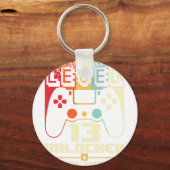 Porte-clés 13e anniversaire Gift Boys Niveau 13 déverrouillé (Recto)