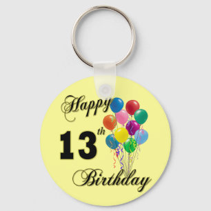 Porte-clés 13èmes cadeaux d'anniversaire et habillement
