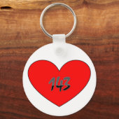 Porte-clés 143 Signifie Que Je T'Aime (Recto)