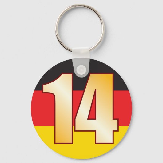 Porte-clés 14 Gold ALLEMAGNE (Recto)