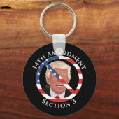 Porte-clés 14e amendement anti-Trump (Recto)