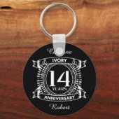 Porte-clés 14E anniversaire de l'IVORY mariage (Recto)