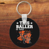 Porte-clés 14e anniversaire garçons de basket-ball (Recto)