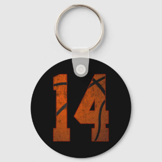 Porte-clés 14e fête d'anniversaire Quatorze ans 14 ans Basket