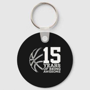 PORTE-CLÉS 15 ANS D'ÊTRE UN BASKETBALL IMPRENABLE 15E ANNIVER