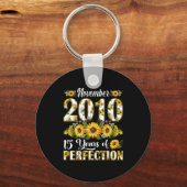 Porte-clés 15 Year Old November 2010 Sunflower 15th Birthday (Recto)