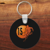 Porte-clés 15e anniversaire Amusant Basketball Lover 15 ans G (Recto)