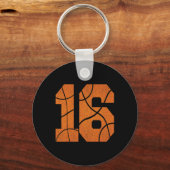 Porte-clés 16e anniversaire Basketball Garçons Enfants (Recto)