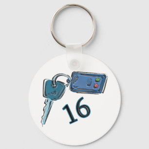 Porte-clés 16ème L'anniversaire verrouille des cadeaux