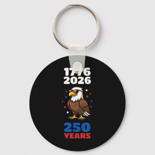 Porte-clés 1776 2026 Aigle Usa 250e Anniversaire 4 Juillet
