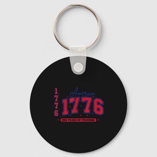 Porte-clés 1776 Amérique 250 Ans de Liberté (Recto)