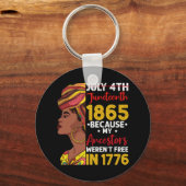 Porte-clés 1776 : Mon ancêtre n'était pas libre 1776 (Recto)