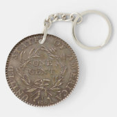 Porte-clés 1793 centime américain (Dos)