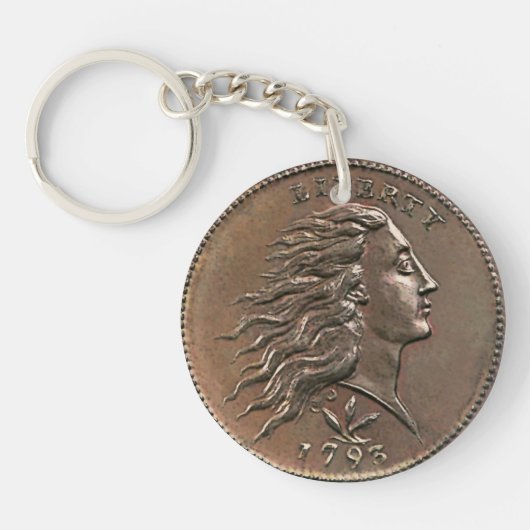 Porte-clés 1793 centime américain (Devant)