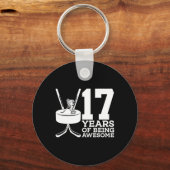 PORTE-CLÉS 17 ANS D'ÊTRE UN HOCKEY GLACE INCROYABLE 17E ANNIV (Recto)