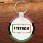 Porte-clés 1865, 1865, fête de la liberté noire (Recto)