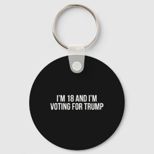 Porte-clés 18 Et Je Vote Pour La Répub Conservatrice Trump 20