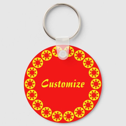 Porte-clés 18 heures par jour Modèle v1 (Recto)